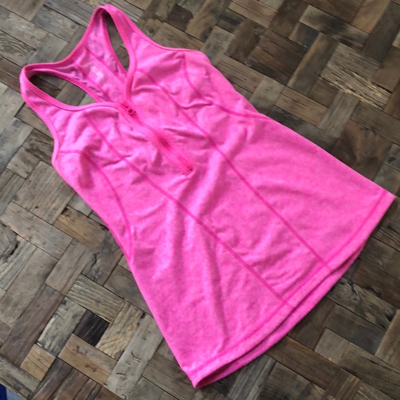 Zella Tops - Zella pink Racerback tank, zipper. Size XS